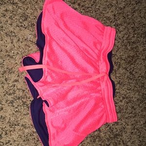 Pink/ blue reverse able shorts